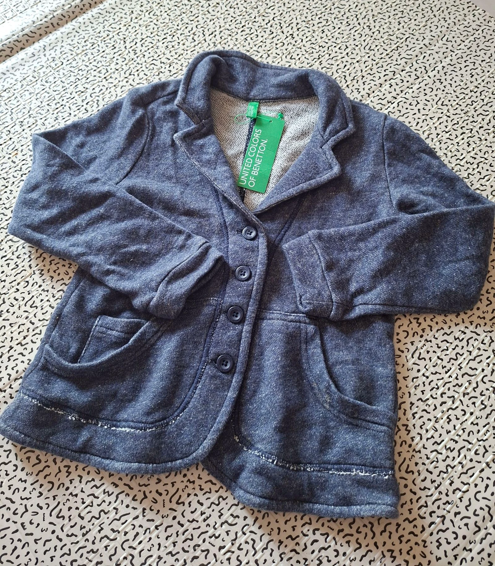 Blazer sweat United Colors of Benetton 6/7 ans 120 cm NEUF étiquette